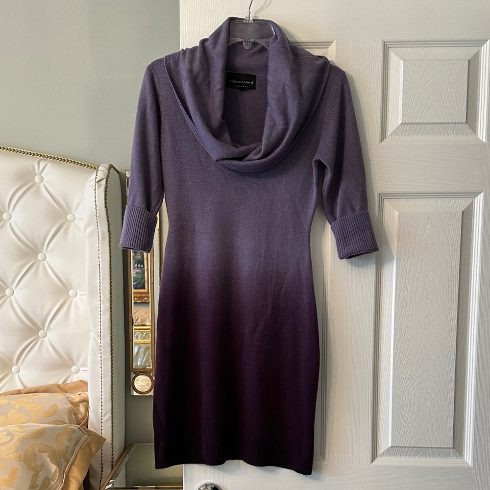 Connected Apparel Purple Ombre Dress